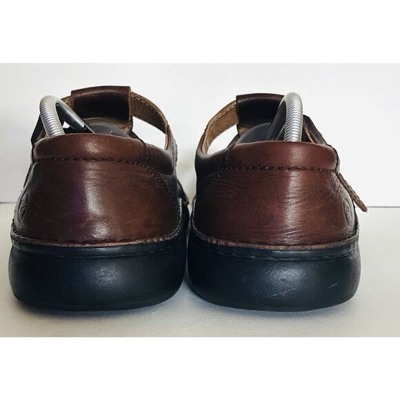 Birkenstock Footprints Leather Fisherman M 11, EU 44 Brwn Madeira Clsd Sandals - Picture 4 of 9